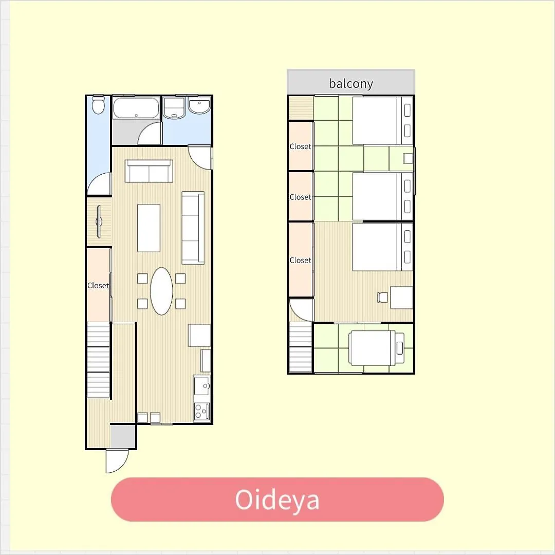 Umeda Oideya,梅田まで5分,古民家の貸切,最大8名,駅から徒歩5分 Apartment Osaka